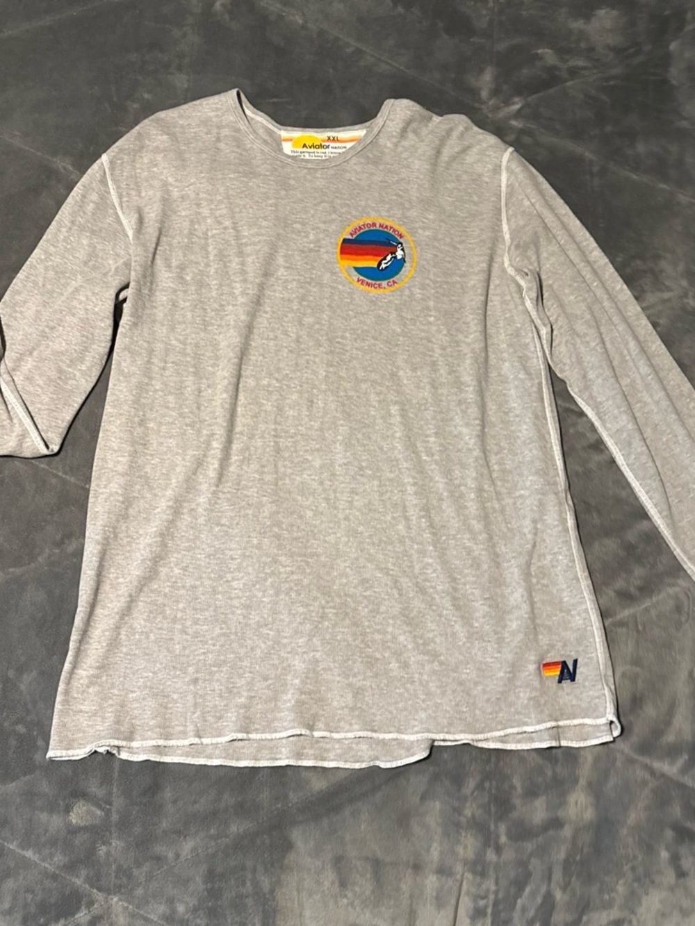 Aviator Nation Long Sleeve in Grey Size XL